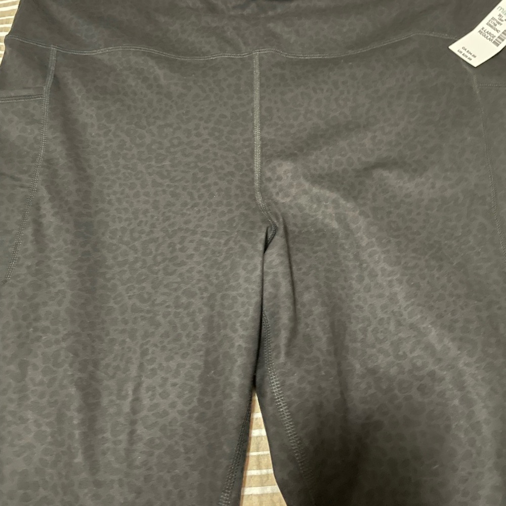 Maurices Charcoal Gray Leopard Print Leggings